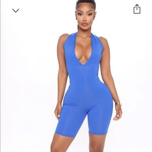 Fashion Nova Sexy Biker Short Romper
